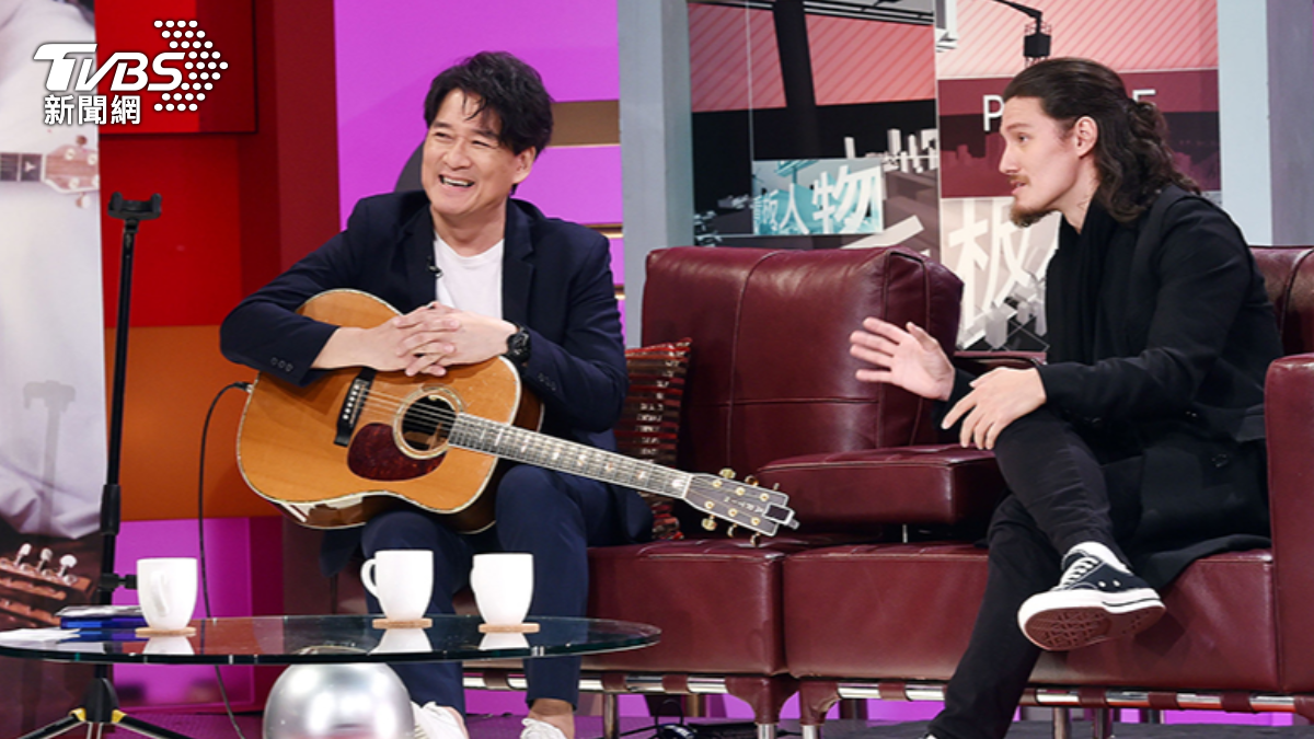 周華健與周厚安難得同台受訪。（圖／TVBS資料畫面）