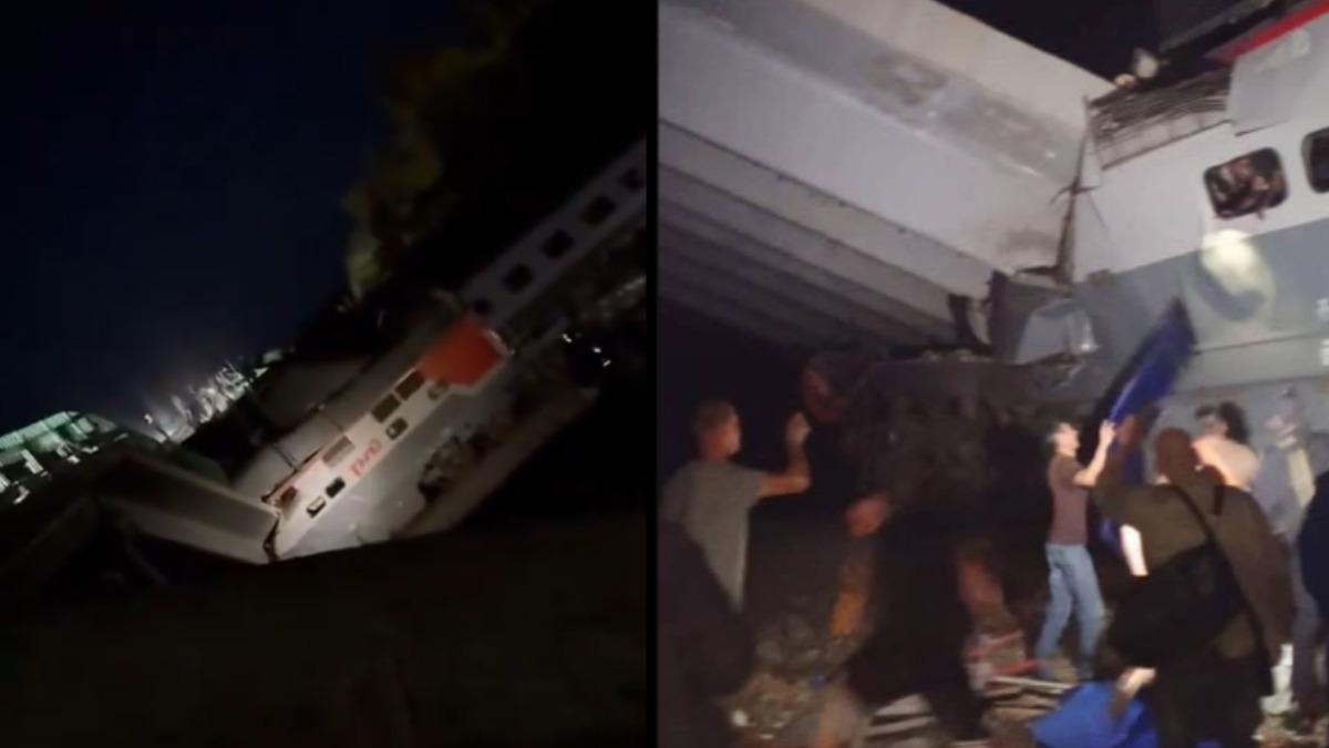 俄邊界橋樑坍塌！砸中火車致脫軌7死35傷　當局：遭非法干預