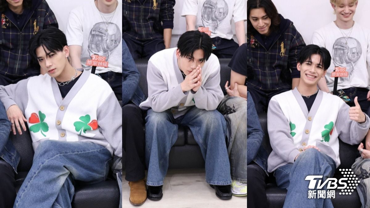 小波津志即將發行寫真集,現場比出酷帥動作。(圖/張哲鳴攝)