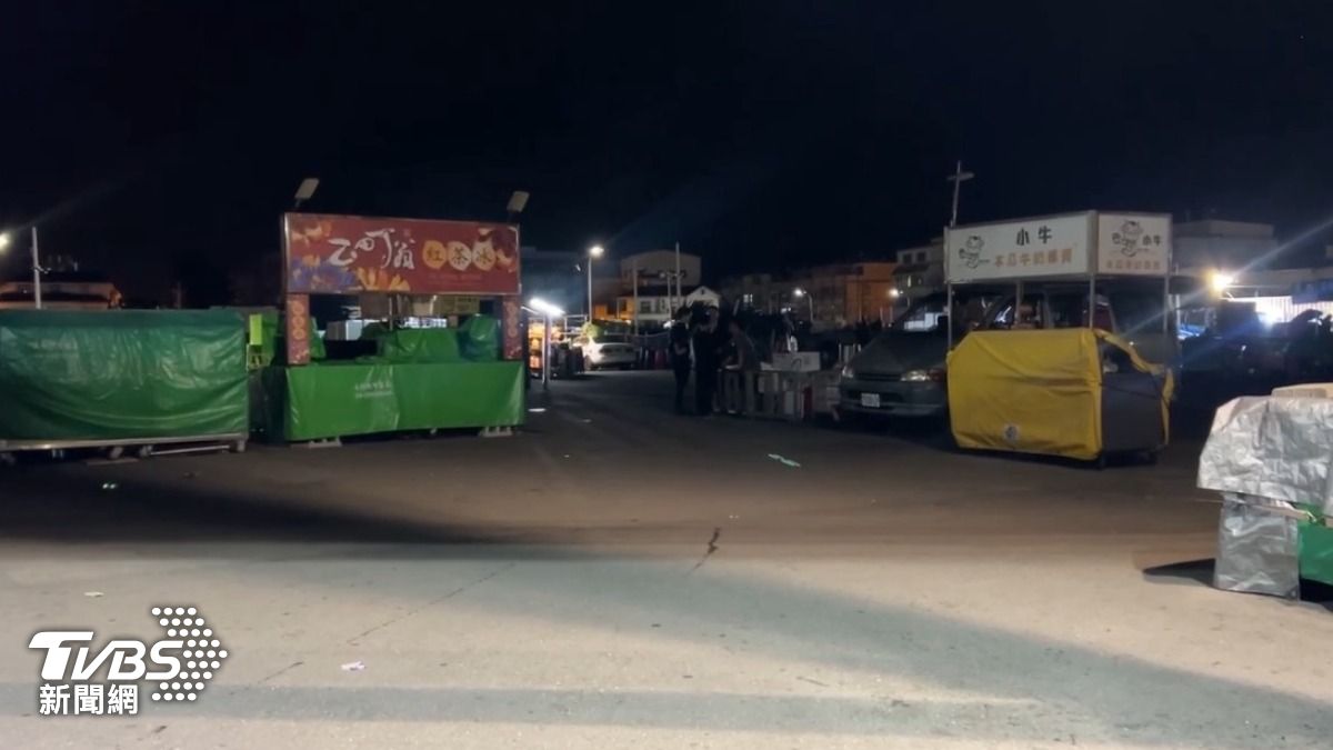 台中市五權夜市昨（1）日發生一起砍人案。（圖／TVBS）