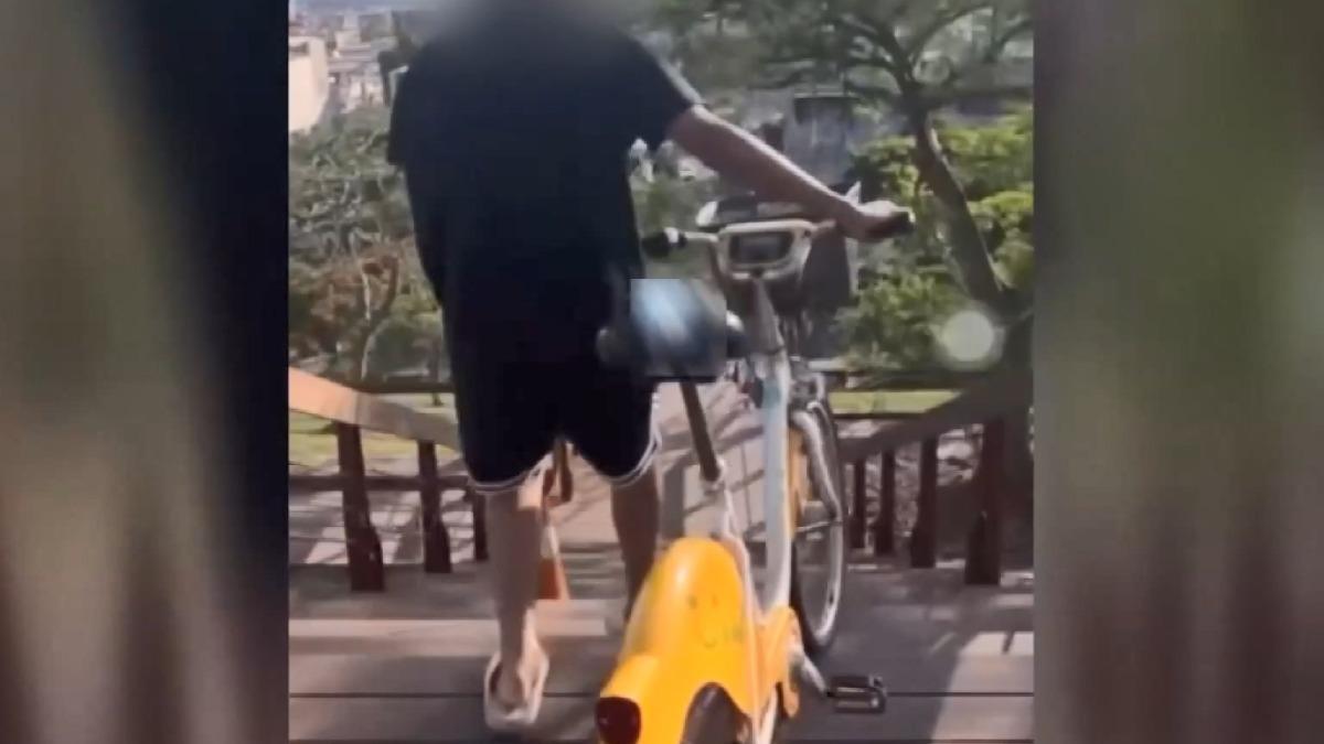 推車滾下山滑行比賽？國中生惡搞「微笑單車」　業者發聲了