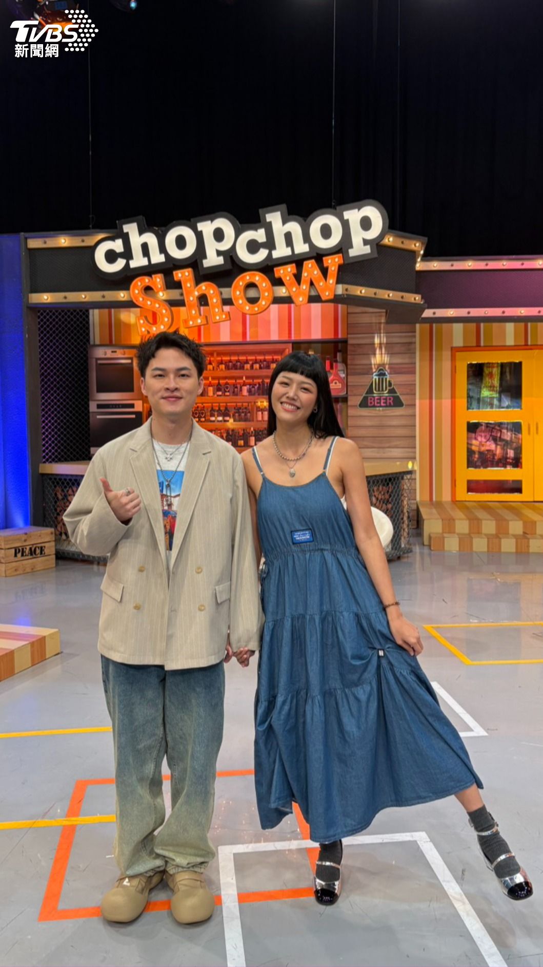 楊昇達和若綺針對節目上風波作出解釋。（圖／謝毅攝）