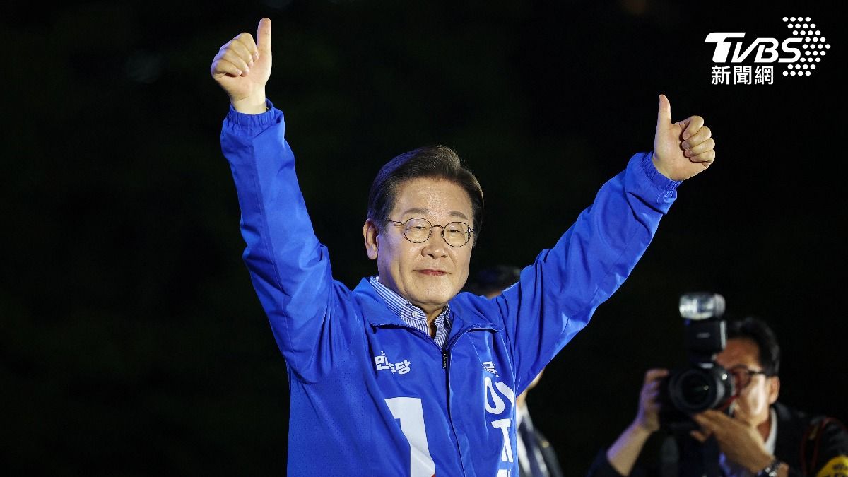 南韓共同民主黨候選人李在明成功當選總統。(圖／達志影像路透社)