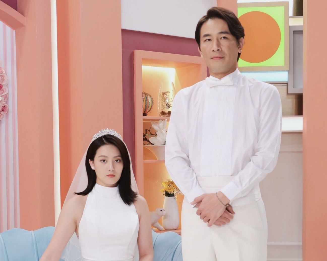 傅子純（右）、顏曉筠婚禮背後藏有陰謀。（圖／民視提供）