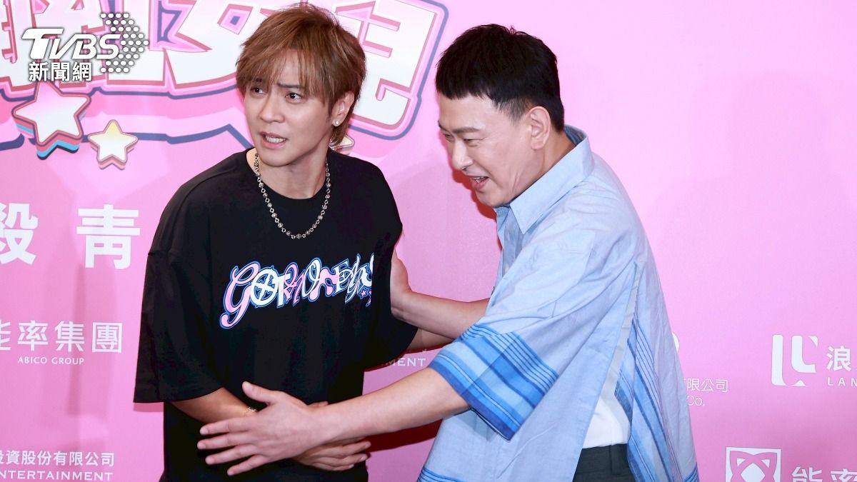 羅志祥與王識賢在片中有不少搞笑互動。（圖／黃城碩攝）