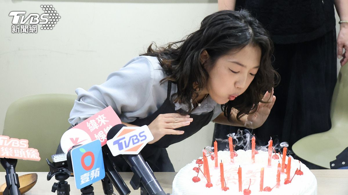 李竺芯提前慶祝36歲生日。（圖／張哲鳴攝）