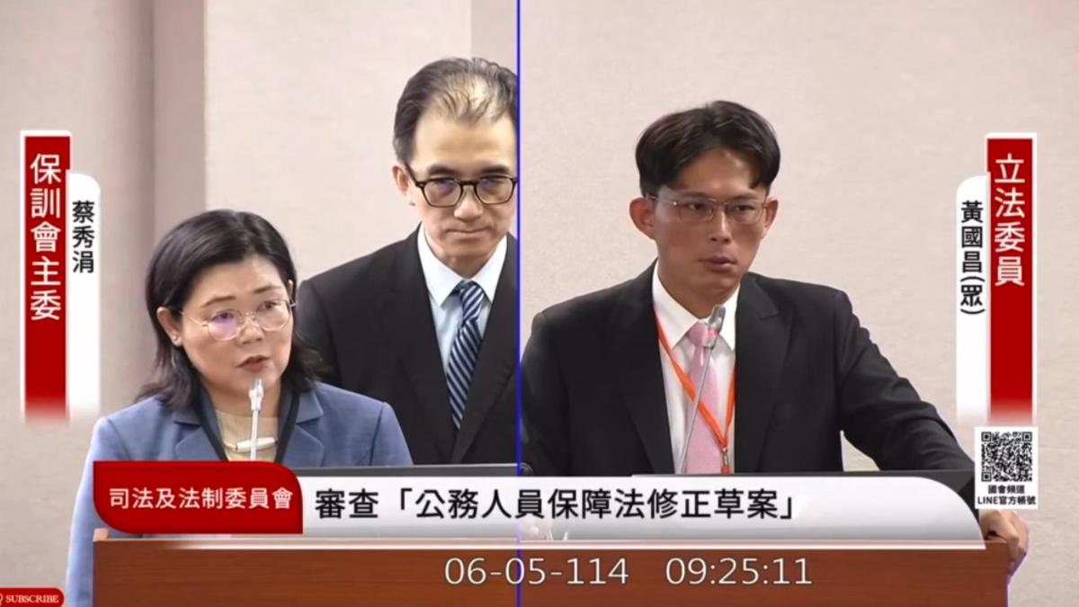 質詢到一半！考試院秘書長劉建昕突「昏倒」　黃國昌驚喊小心