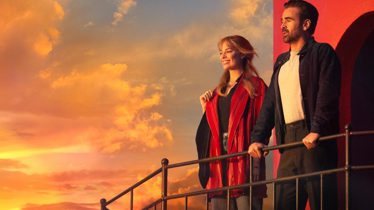 柯林法洛、瑪格羅比將能透過任意門回到過去改寫未來。（圖／索尼提供）