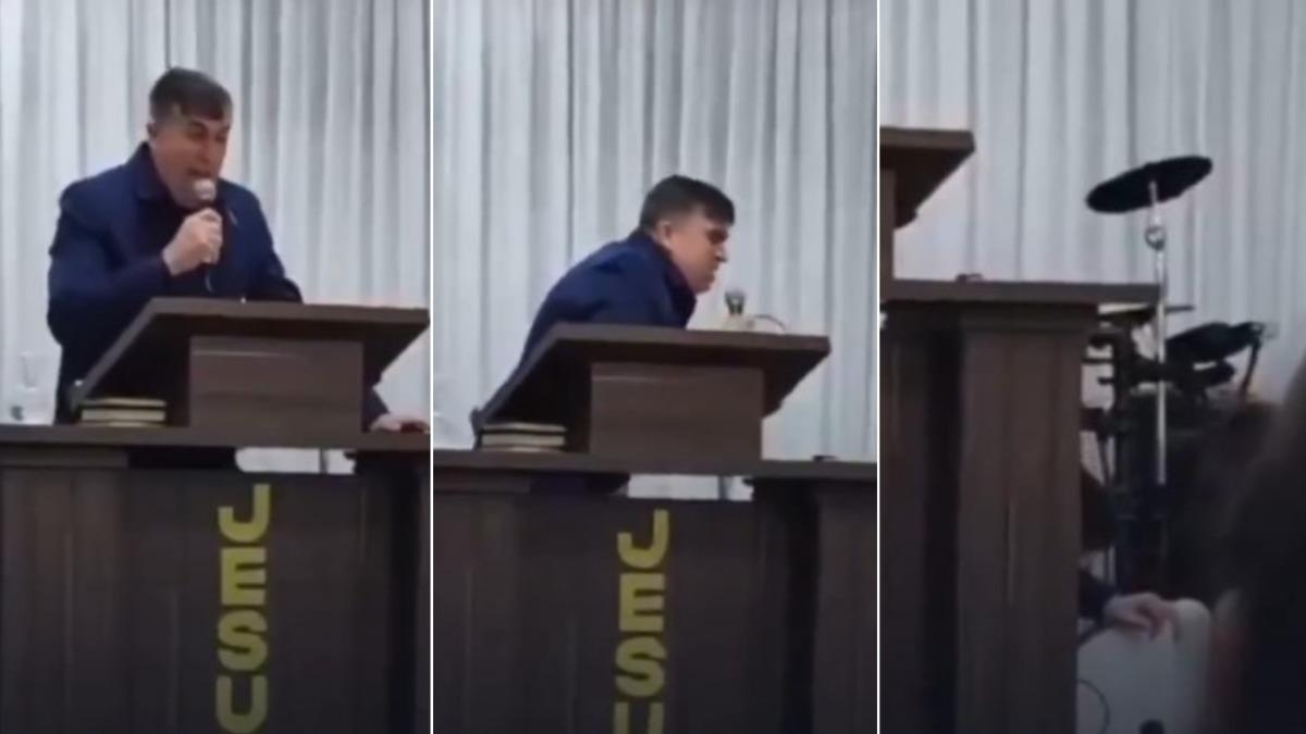 有片／被上帝帶走？巴西牧師佈道太激動　跪地下秒突猝死