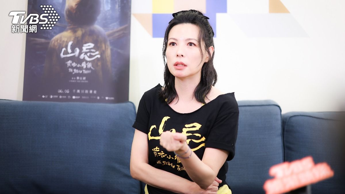 陳孝萱主演《山忌 黃衣小飛俠》暖聊兒子鐵弟。（圖／記者張哲鳴攝影）