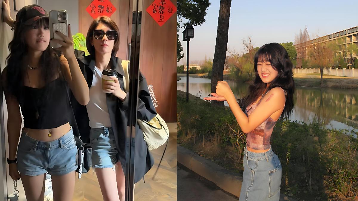 賈靜雯、梧桐妹同框！熱褲「火辣美腿」全都露　根本是姊妹