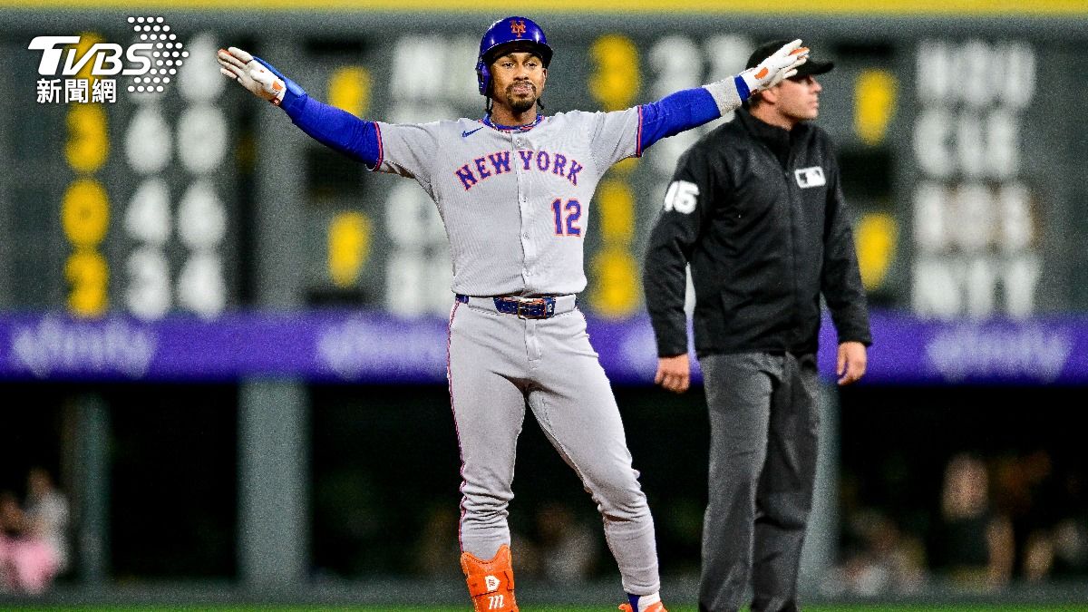 林多在9局上敲出致勝二壘安打，幫助大都會終場以4：2擊退洛磯。（圖／達志影像美聯社）