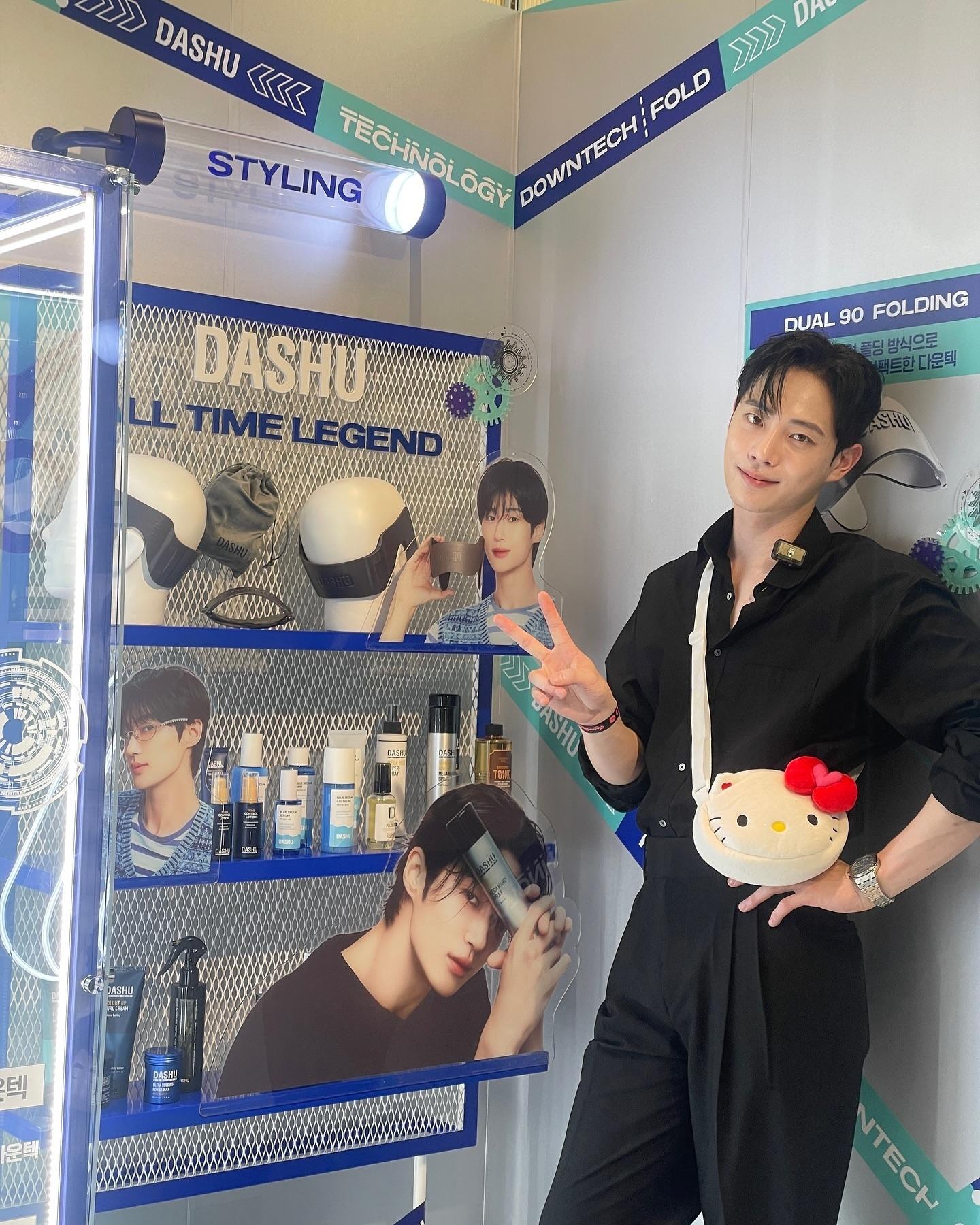 金鍾碩跟邊佑錫都為DASHU拍攝廣告。（圖／翻攝自金鍾碩threads）