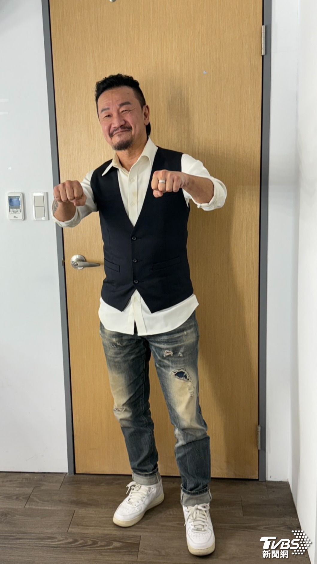 陳為民熱愛騎重機。（圖／黃盈容攝）