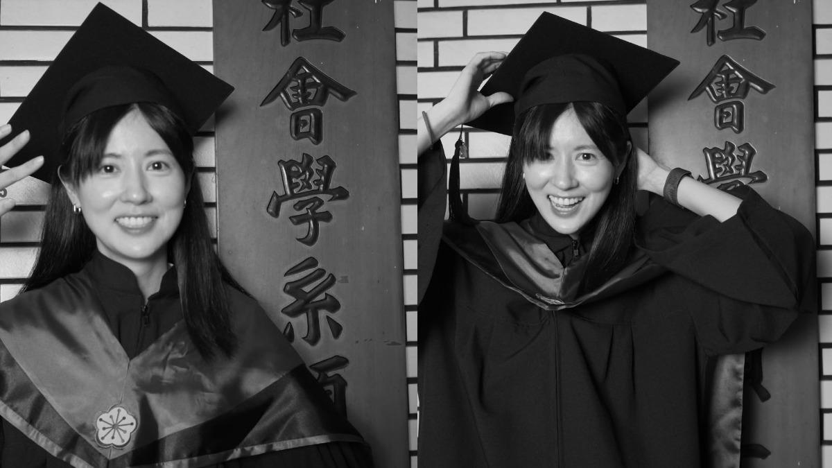 林予晞宣布自己成功拿到碩士學位，正式從國立台北大學畢業，但論文還在趕工當中。（圖／翻攝自林予晞IG）