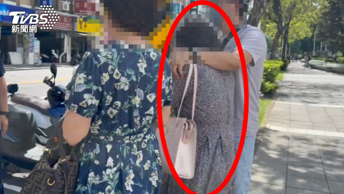 肇事的劉姓婦人至警局一度稱腦筋空白，後才稱可能因誤踩油門肇事。（圖／TVBS）