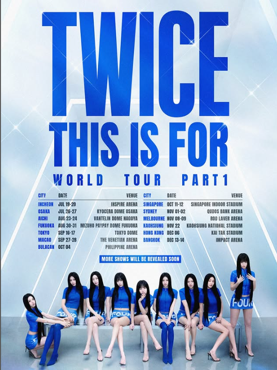 TWICE宣布展開全新世界巡演,這次站點有包含台灣。(圖/翻攝自TWICE官方IG)