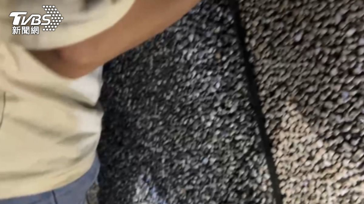 駕駛家屬表示，疑似因鏡片掉落才導致自撞車禍。（圖／TVBS）