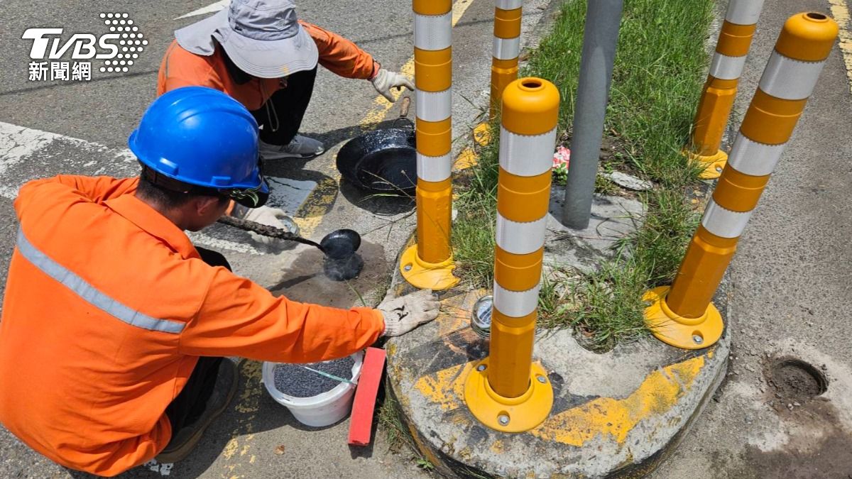 南屯區向上路與環中路，今年前5月就發生333起車禍，警方要裝LED燈避險。（圖／TVBS）