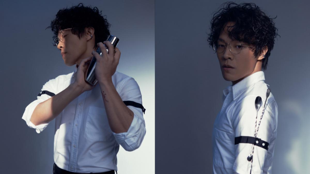 盧廣仲化身傷心調酒師,將情歌以自己的方式重新詮釋。(圖/添翼文創x寬宏藝術提供)