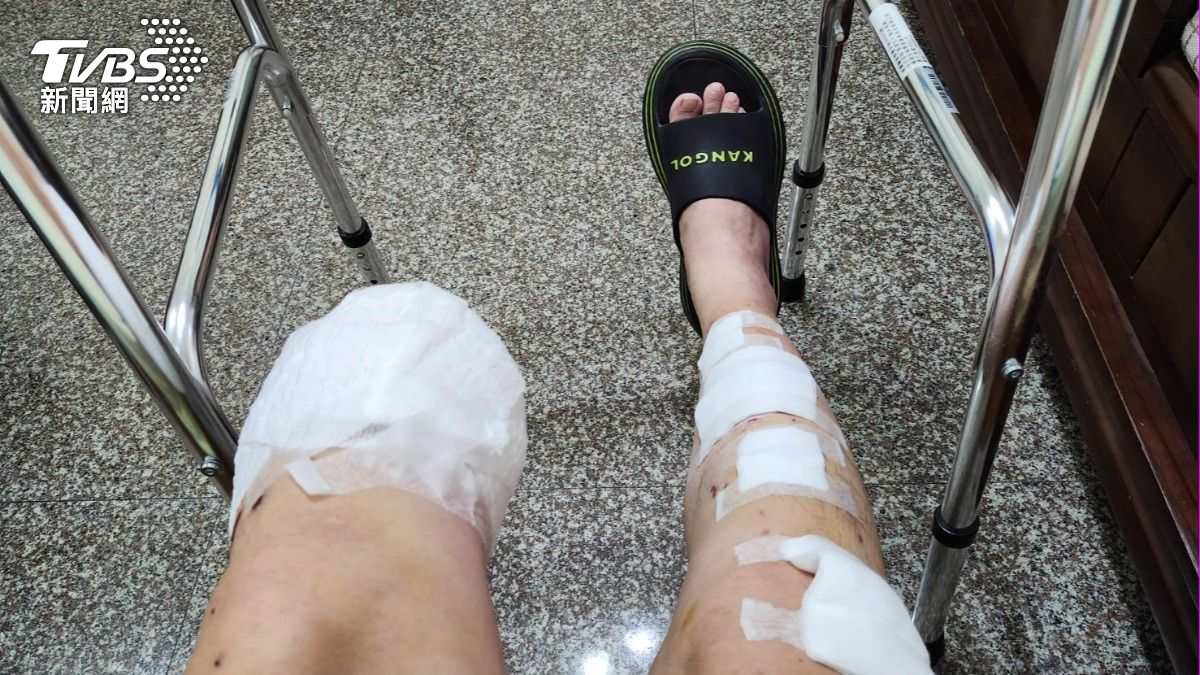 雙寶爸大嘆低潮還沒過去。（圖／TVBS）