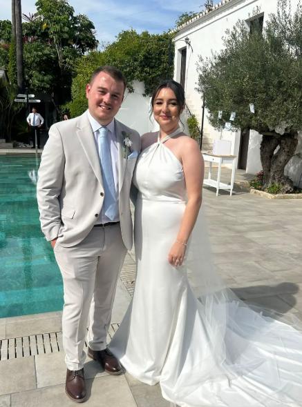 兩人成為夫妻，即將迎來第二胎。（圖／翻攝自Tiktok @ashleighmoore11）