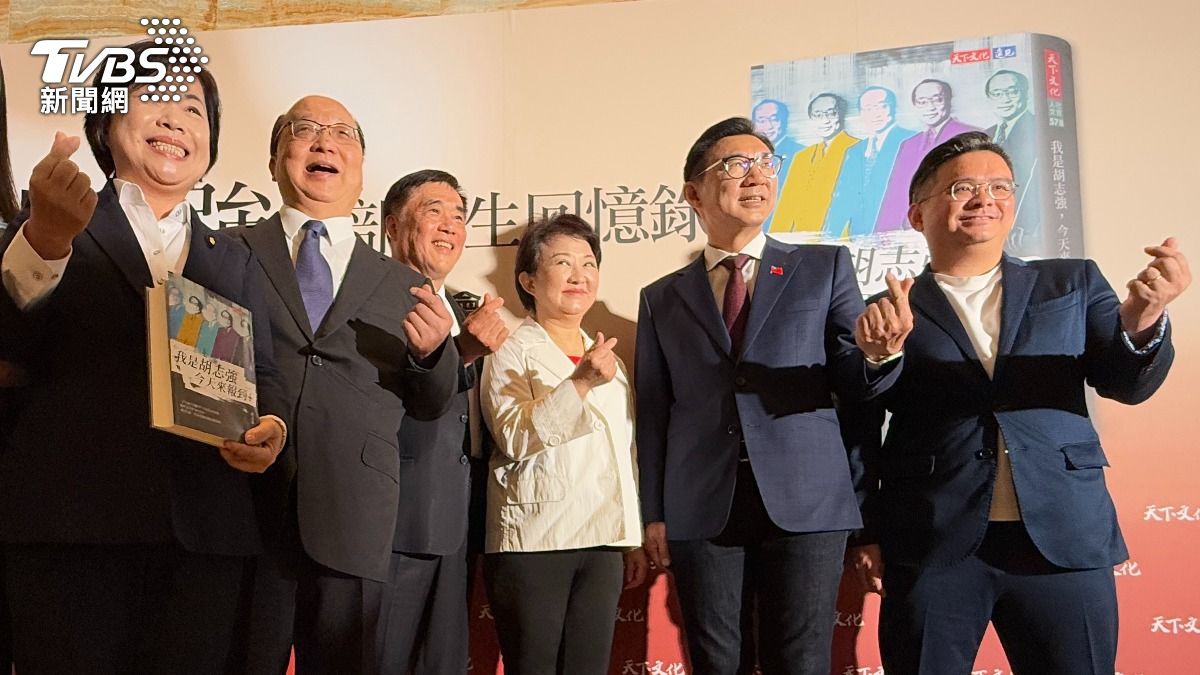 台中市前市長胡志強力挺盧秀燕選黨魁。（圖／陳祁攝）