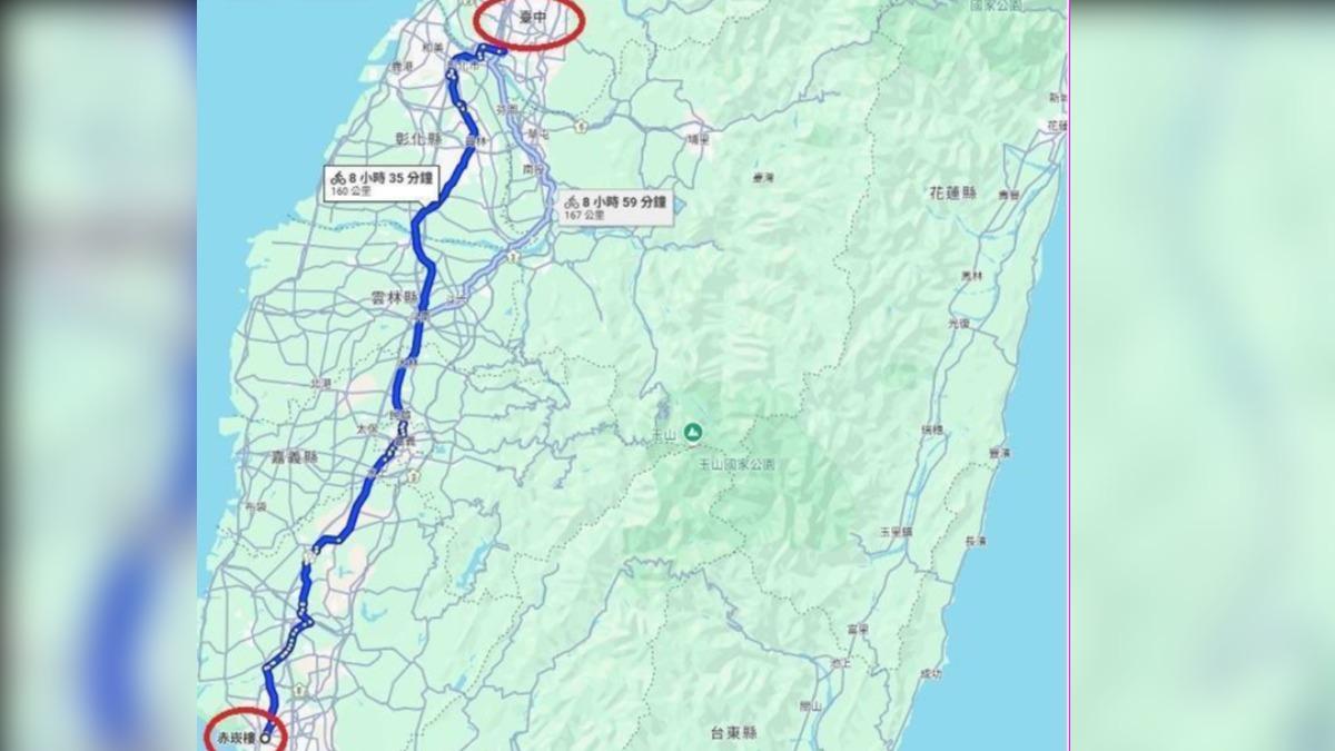 盧姓少年騎腳踏車返回彰化住家途中，不小心與朋友失散迷路。（圖／翻攝自Google map）
