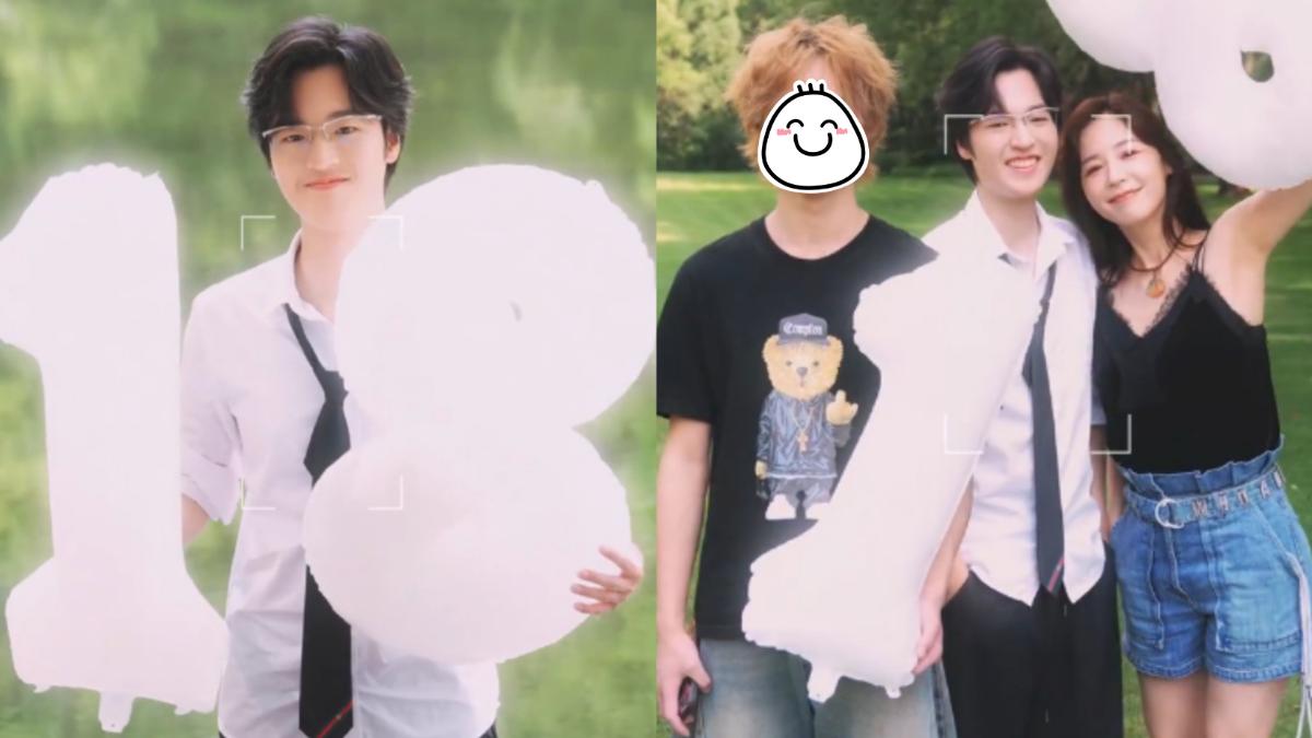 吳佳尼發出與2個兒子的合照、影片。（圖／翻攝自吳佳尼小紅書）