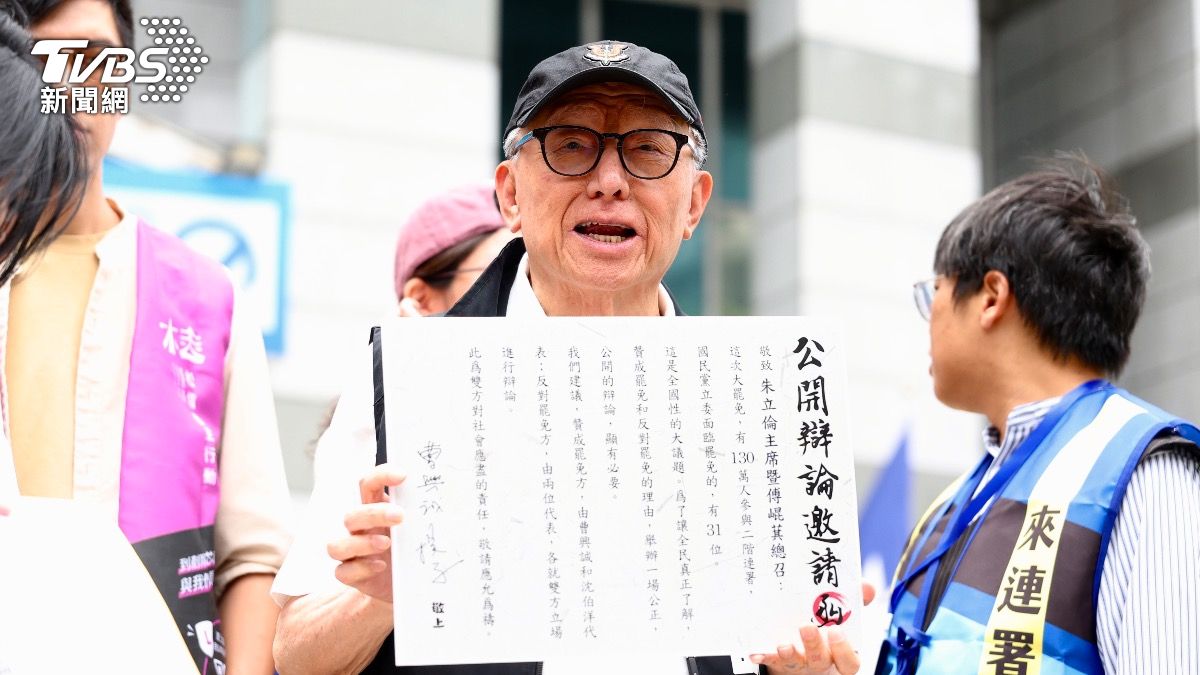 藍委徐巧芯罷免案領銜人曹興誠。（圖／華子琛攝）