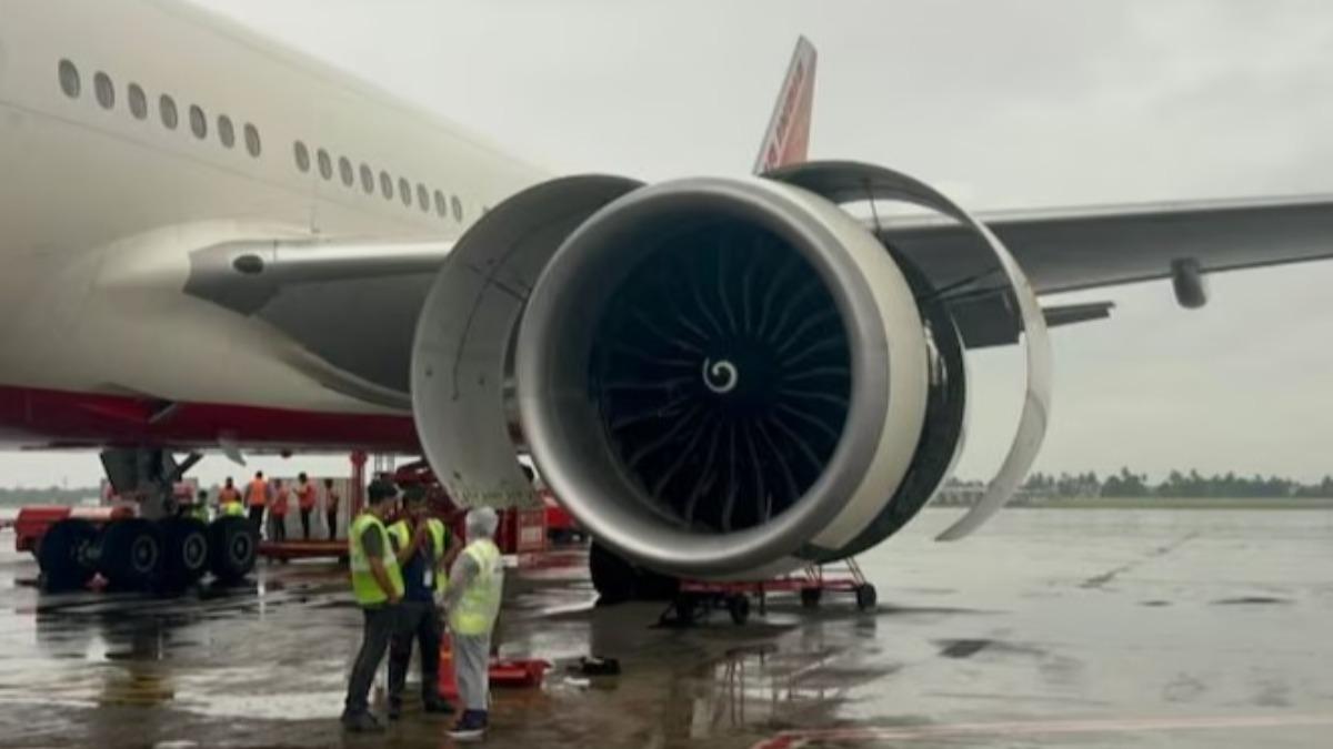 印度航空又傳出有飛機因為引擎故障而緊急改降。（圖／翻攝自India Today）