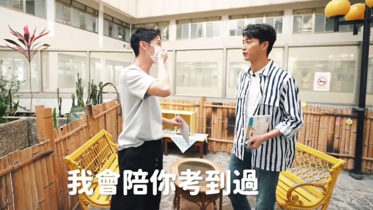 江宏傑（右）到場幫夏和熙加油打氣。（圖／cbook提供）