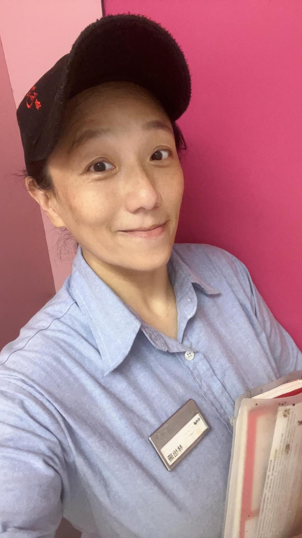 林怡珊去餐廳打工。(圖／翻攝自carol54013 Threads）