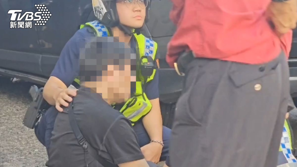 駕駛疑似血糖過低肇事。（圖／TVBS）