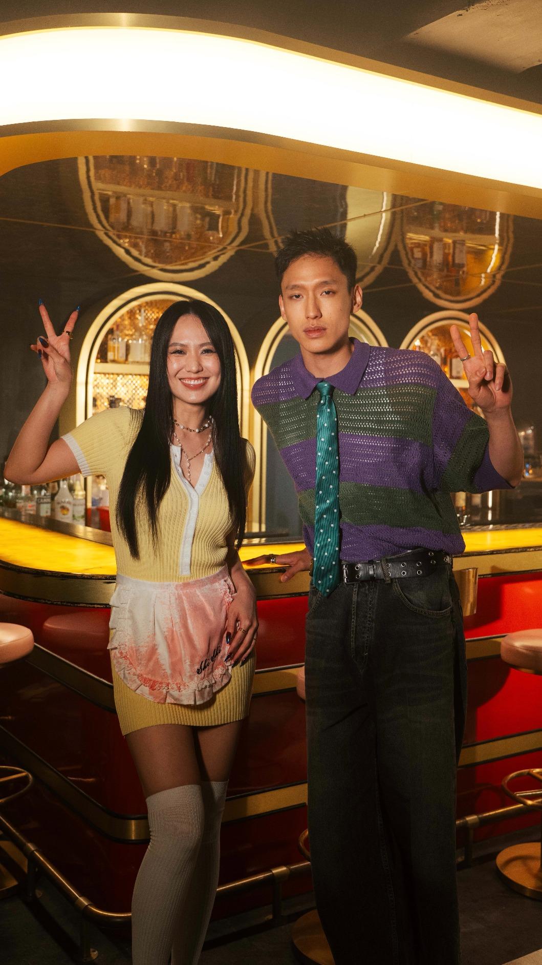 孫盛希與義大利華裔模特精采對戲。（圖／滾石唱片提供）