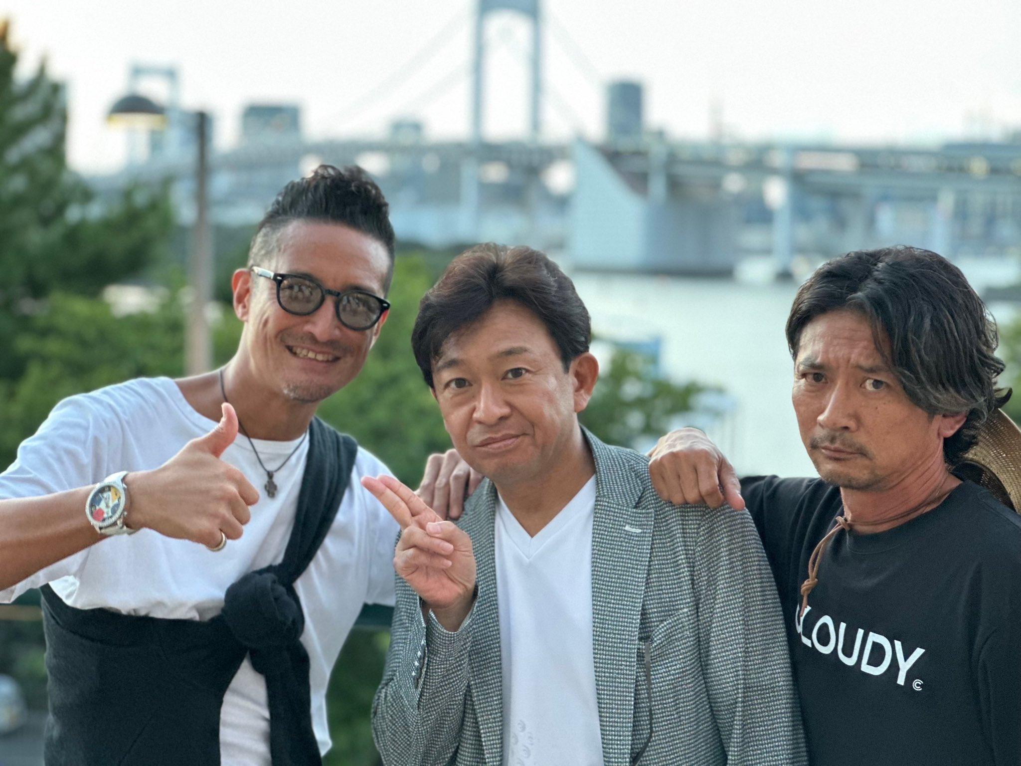 目前TOKIO由松岡昌宏、城島茂與國分太一(左起)活動。(圖/翻攝自tokioinc_taichi推特)