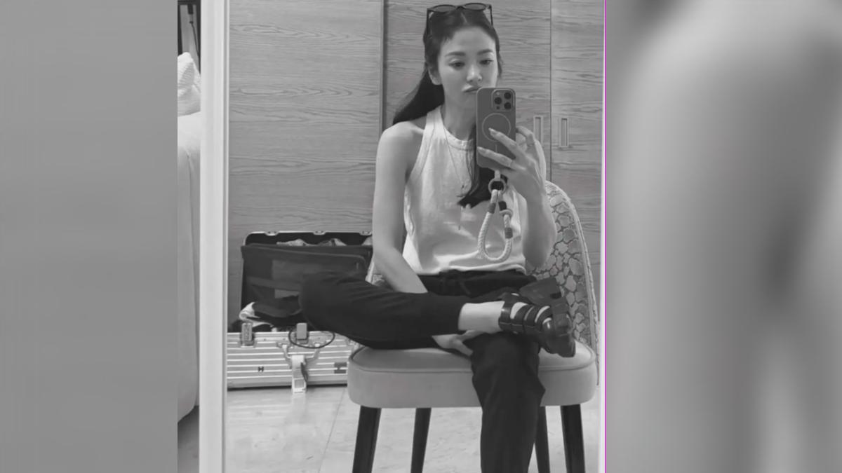 宋慧喬的長髮飄逸。（圖／翻攝自IG)