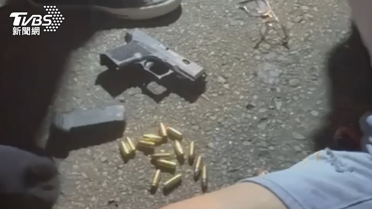 陳男非法持有槍枝。（圖／TVBS）