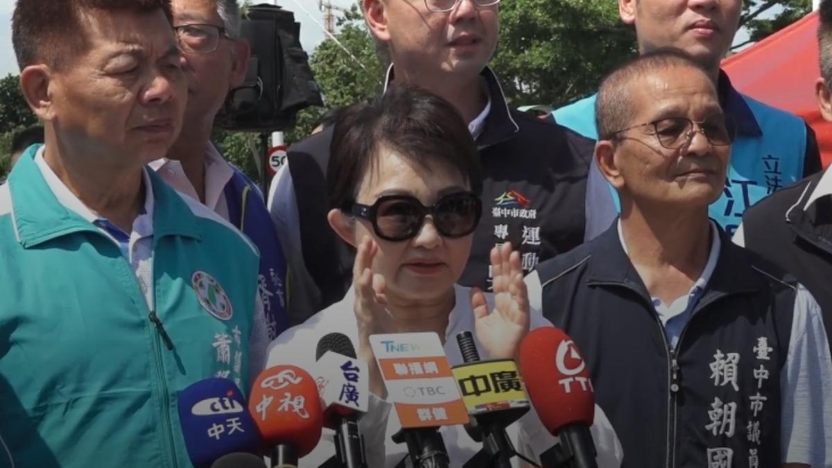 台中市長盧秀燕談及中火裁罰的逆轉勝，要環境部認錯就好。（圖／台中市政府提供）