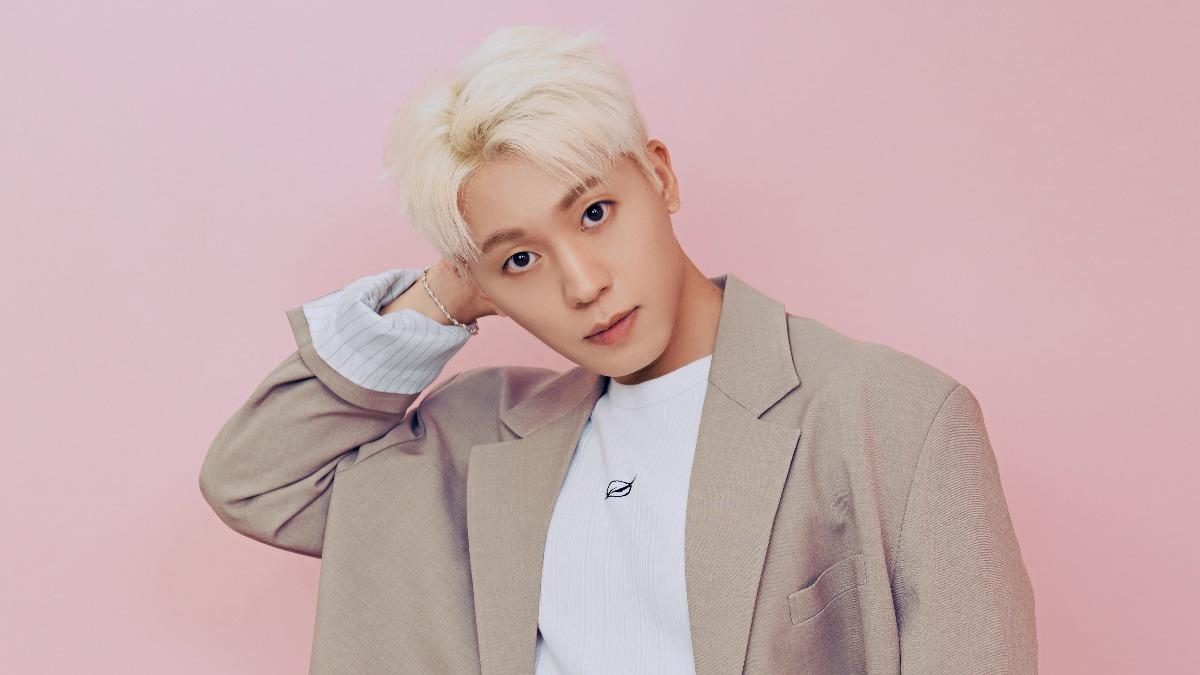TEEN TOP成員創造為明天見面會特地染了帥氣金髮。（圖／FU Entertainment、DJB提供）