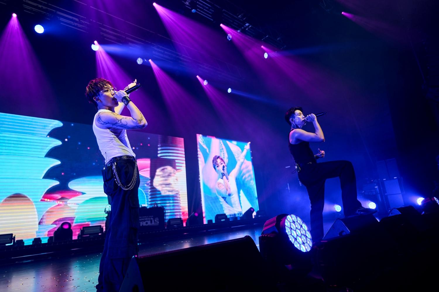 Jay Park與ØZI（左）一起合唱，帶來獨家舞台。（圖／Live Nation Taiwan提供）