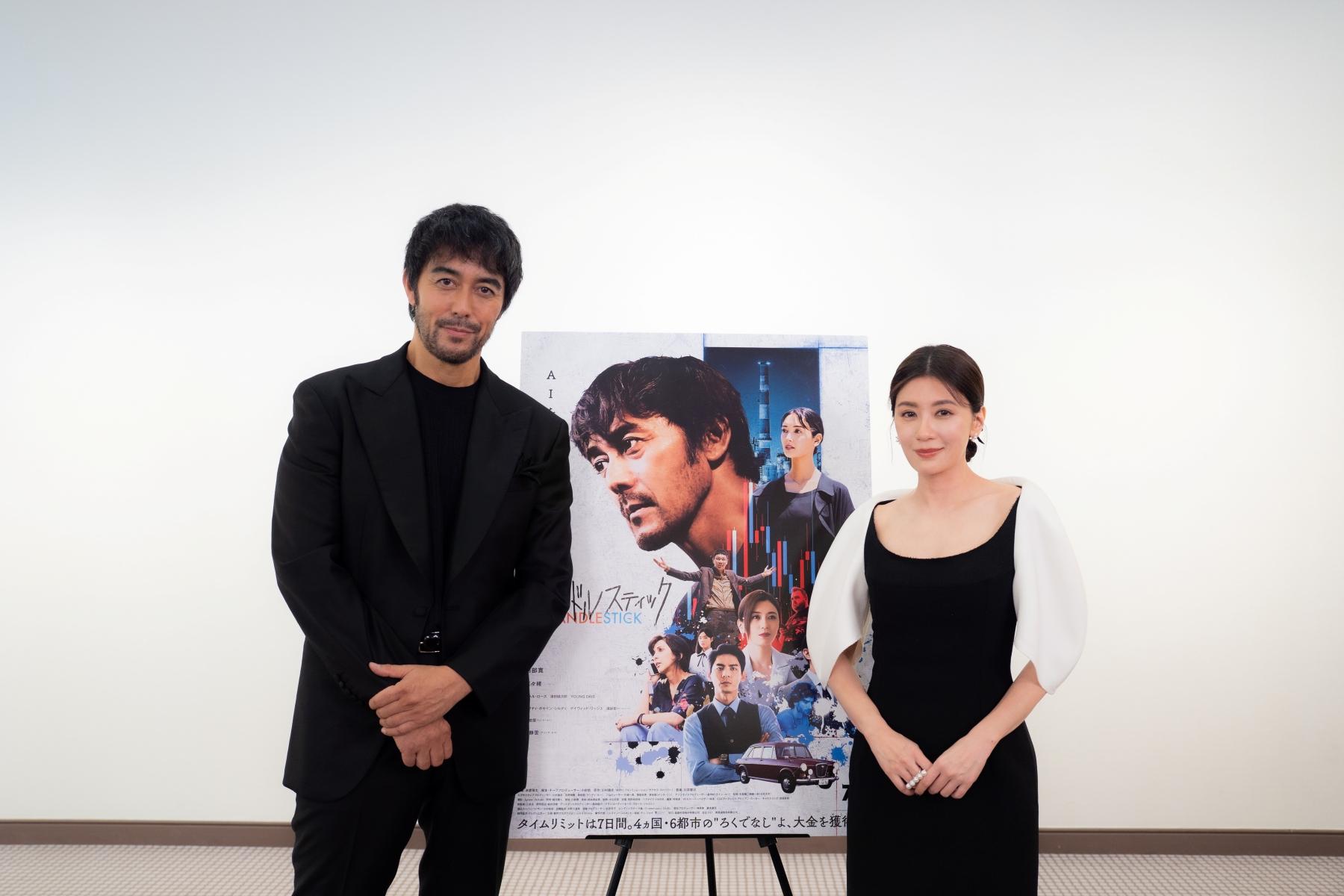 阿部寬和賈靜雯(右)互讚彼此演技。(圖/日鹿株式会社提供)