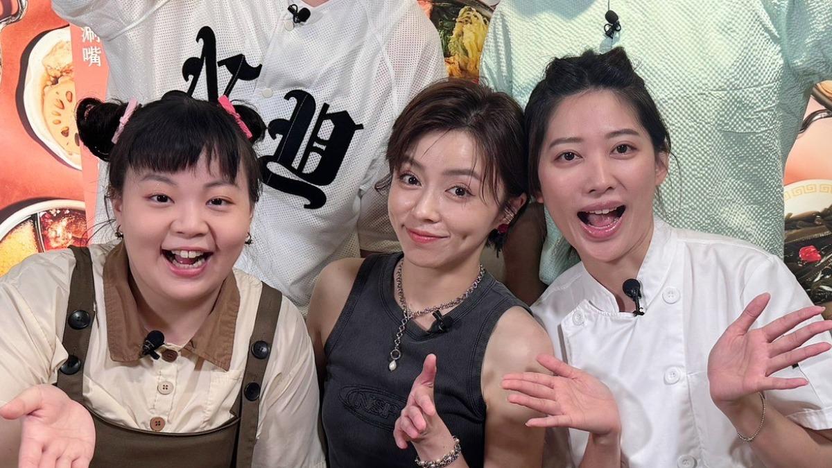 宮美樂（左）、王瞳（中）因戲結緣。（圖／民視提供）
