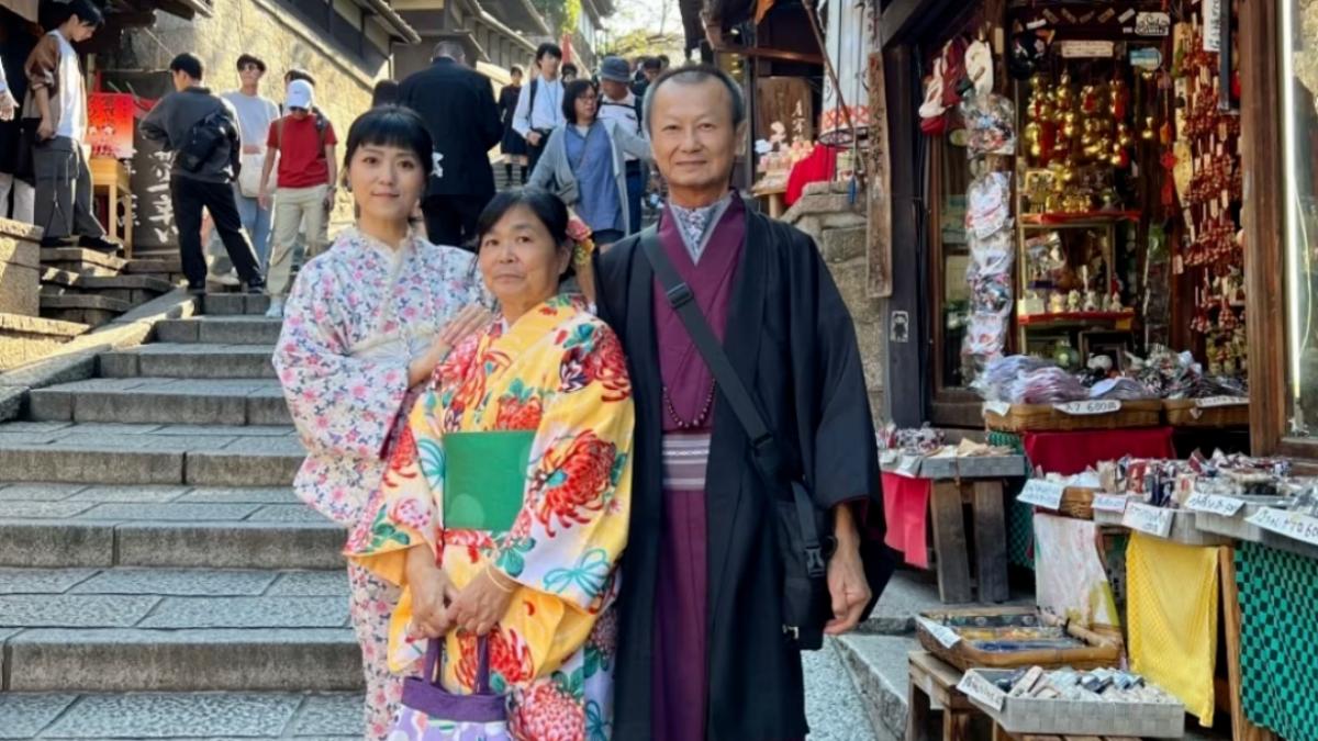 曹雅雯送走爸爸。（圖／翻攝自曹雅雯IG）