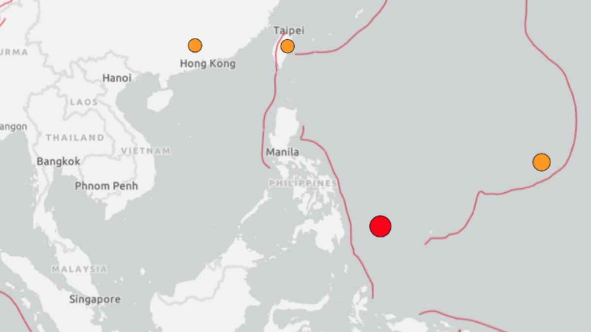 菲律賓東部海域發生規模6.3地震　深度僅10公里