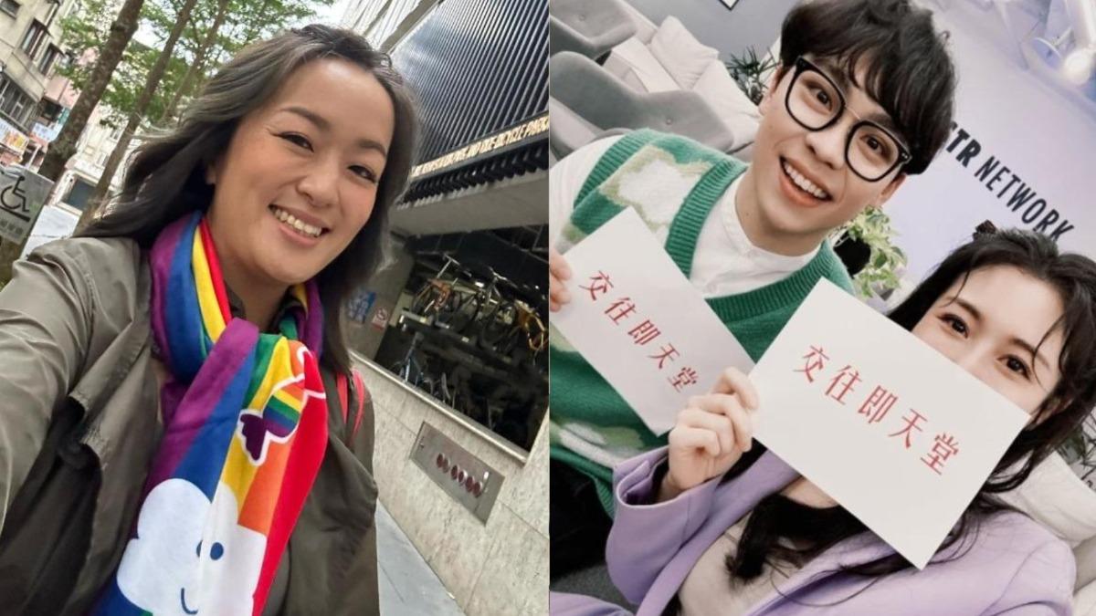 賀瓏遭天殘好友撕毀，凱莉也回應了。（圖／翻攝自Albee ig、凱莉臉書)