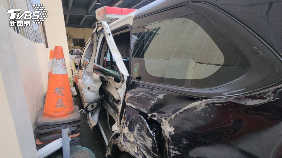 車身毀損嚴重。（圖／TVBS）