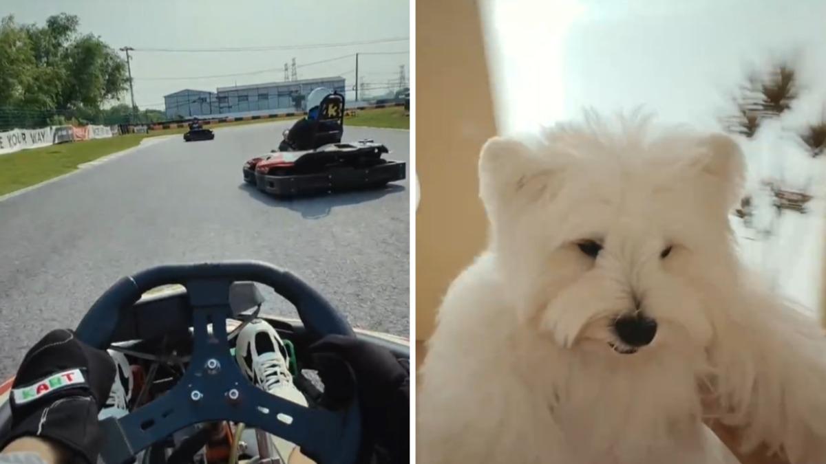 小米AI眼鏡，第一人稱拍攝使用畫面曝。（圖／翻攝自 微博 小米官方）