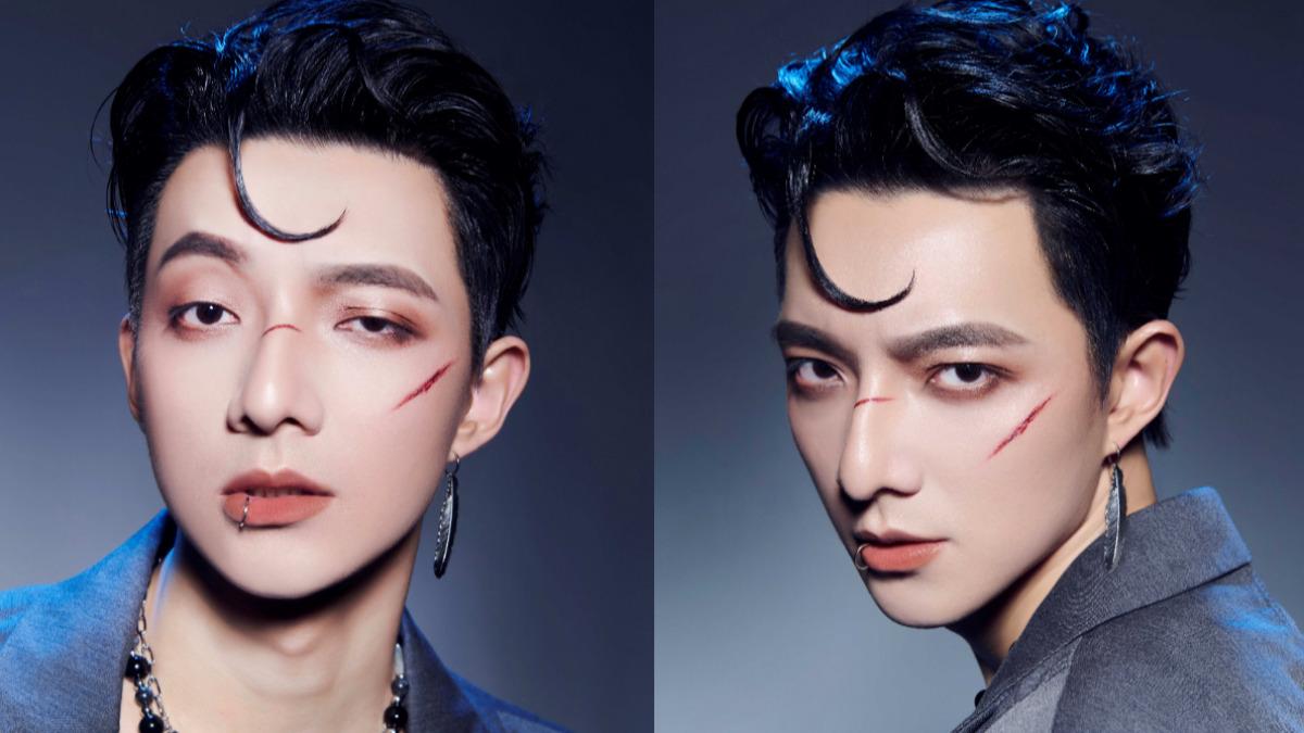 陳竟飛以傷疤妝入鏡。（圖／小馬鈴薯娛樂製作、我在娛樂提供）