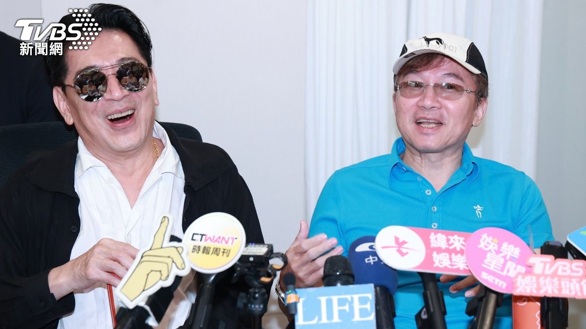 高捷、孫鵬出席刺青店活動。(圖/記者黃城碩攝影)